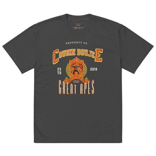 Cousin Boujee University Oversized faded t-shirt