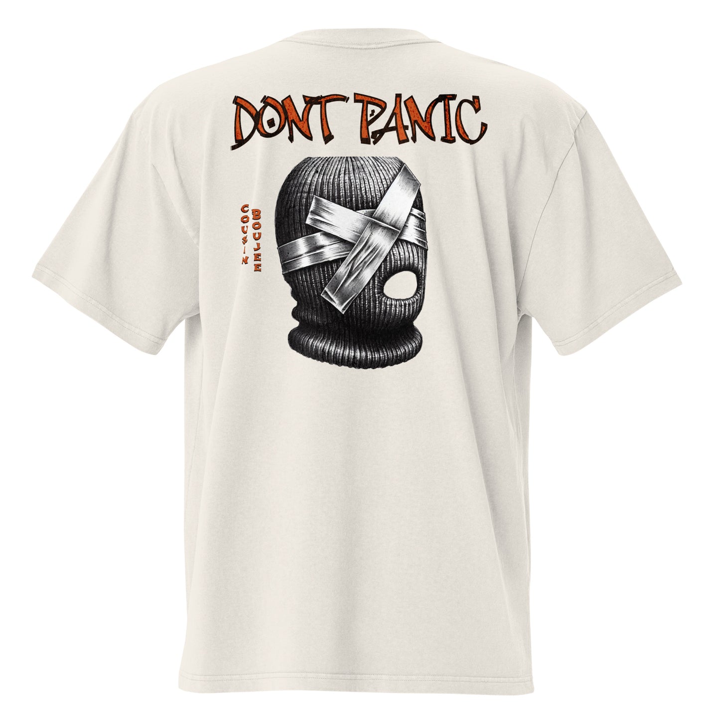 Dont Panic Oversized faded t-shirt