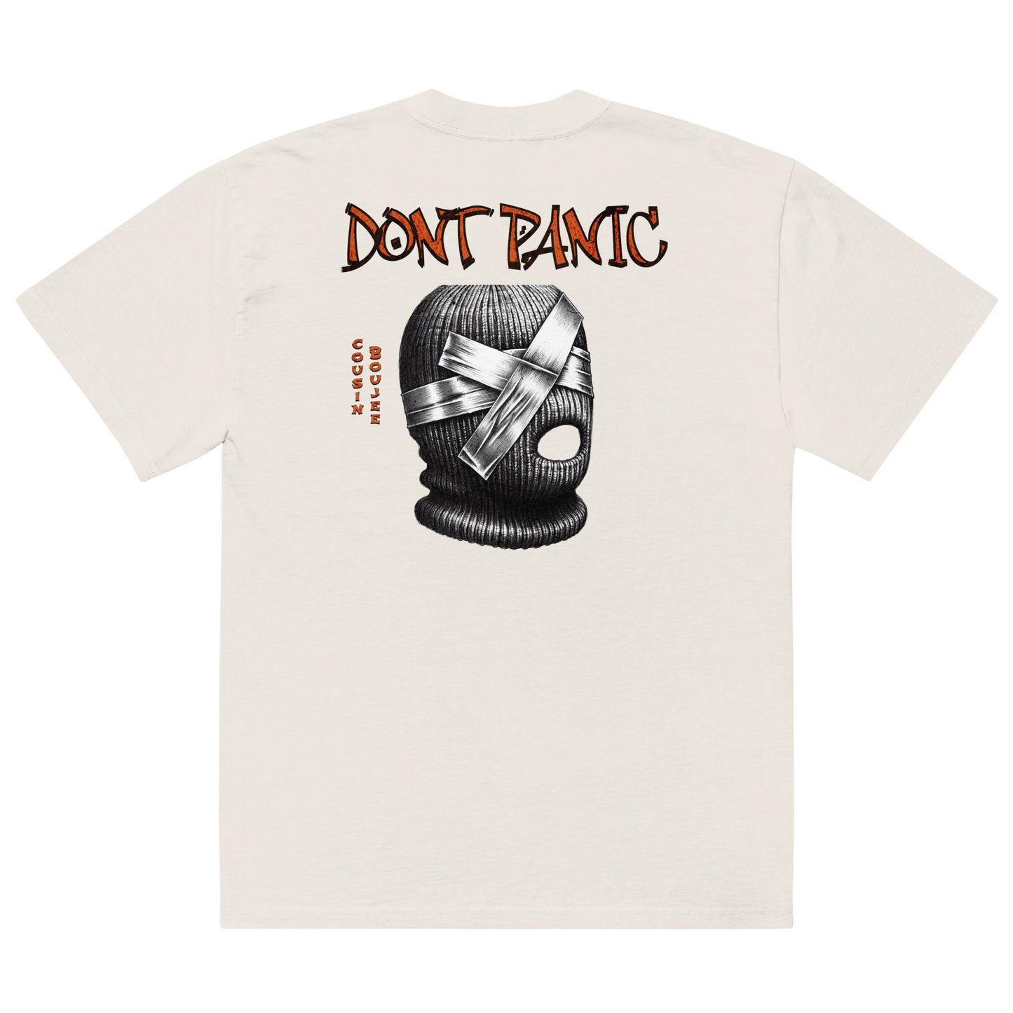 Dont Panic Oversized faded t-shirt