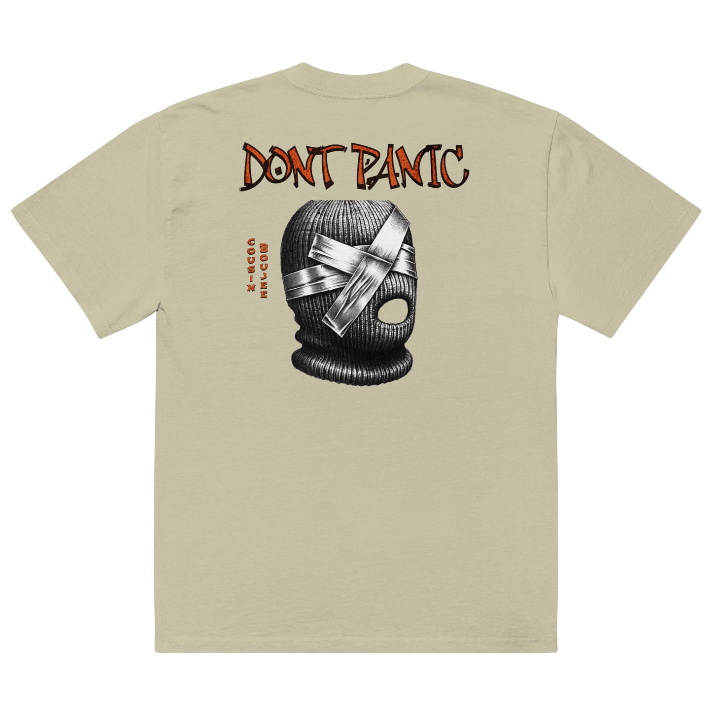 Dont Panic Oversized faded t-shirt