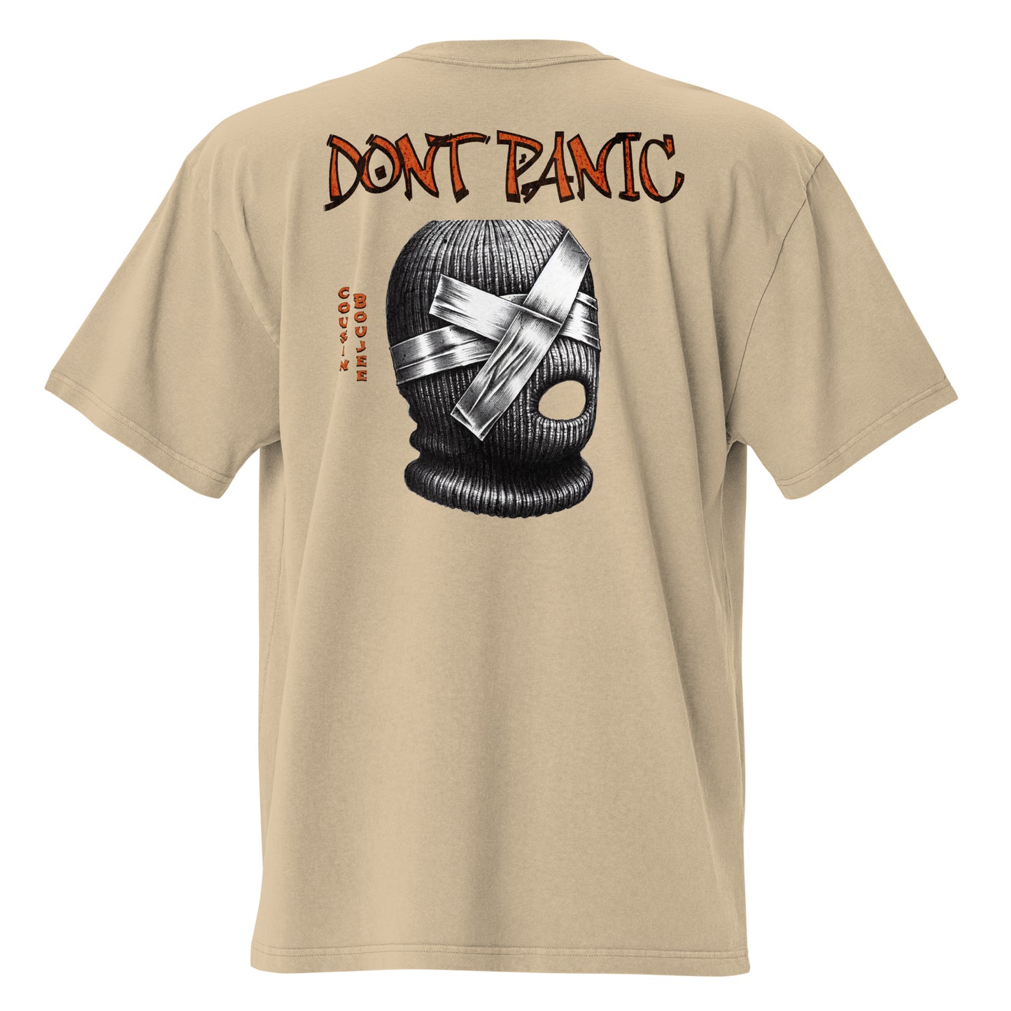 Dont Panic Oversized faded t-shirt