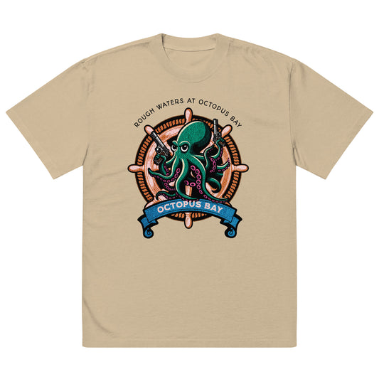 Octopus Bay Oversized faded t-shirt