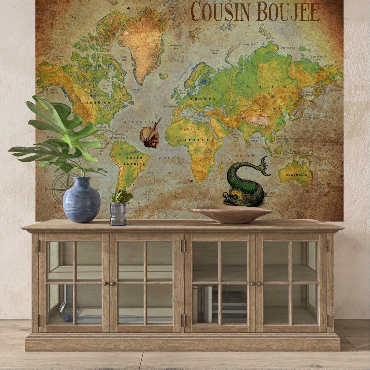 Cousin Boujee TM Nordic World Map