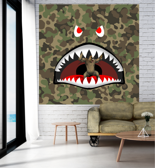 Yuck Mouth Camo Face